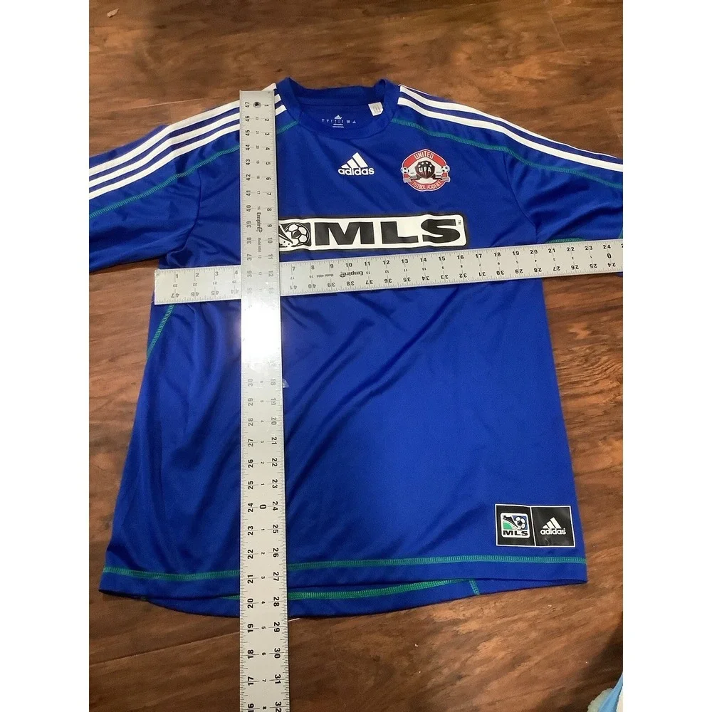 Adidas Vintage MLS Brand Logo Climalite T-Shirt Medium L